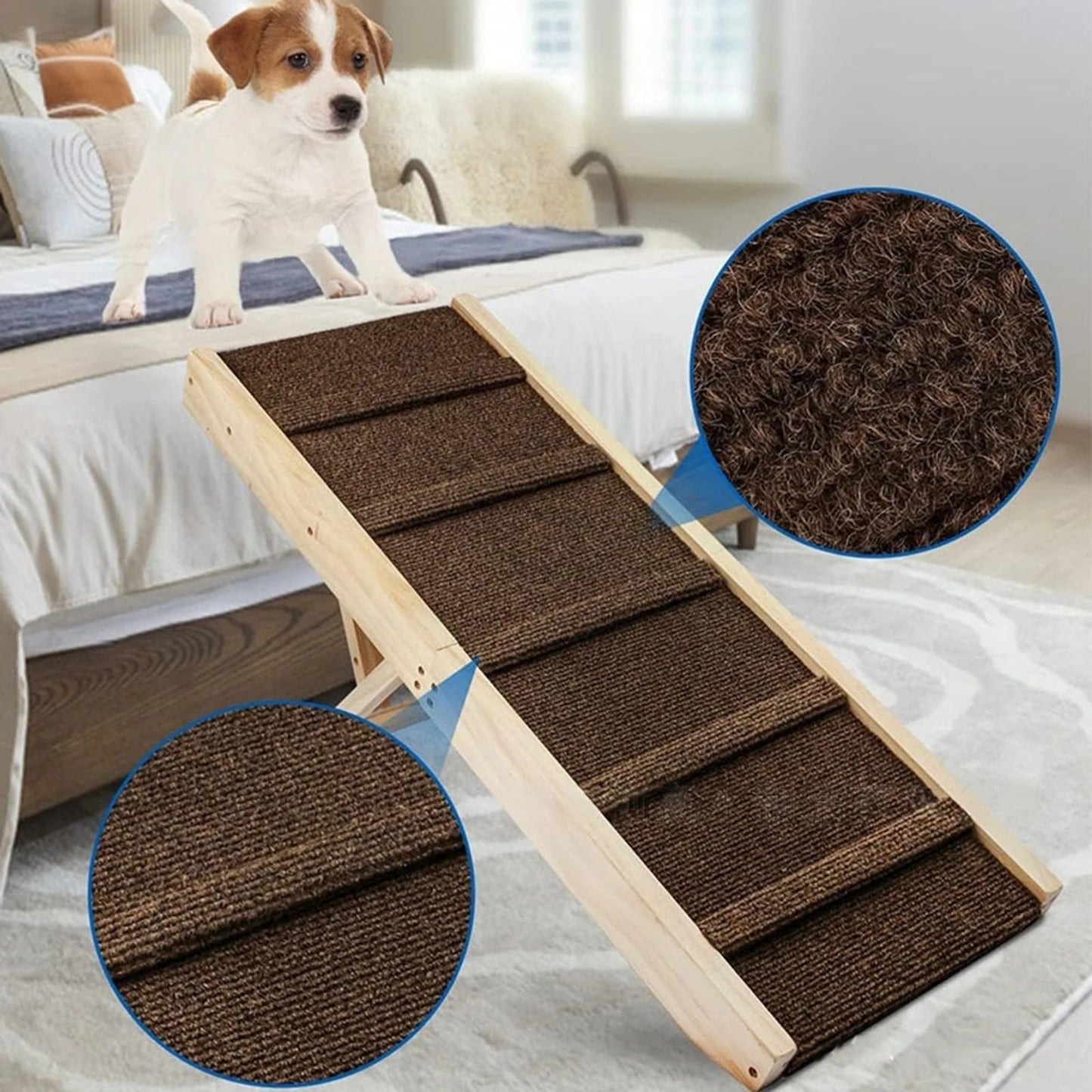 Adjustable Dog Ramp | Foldable, Non - Slip, Portable Pet Ramp - Salamander Prime