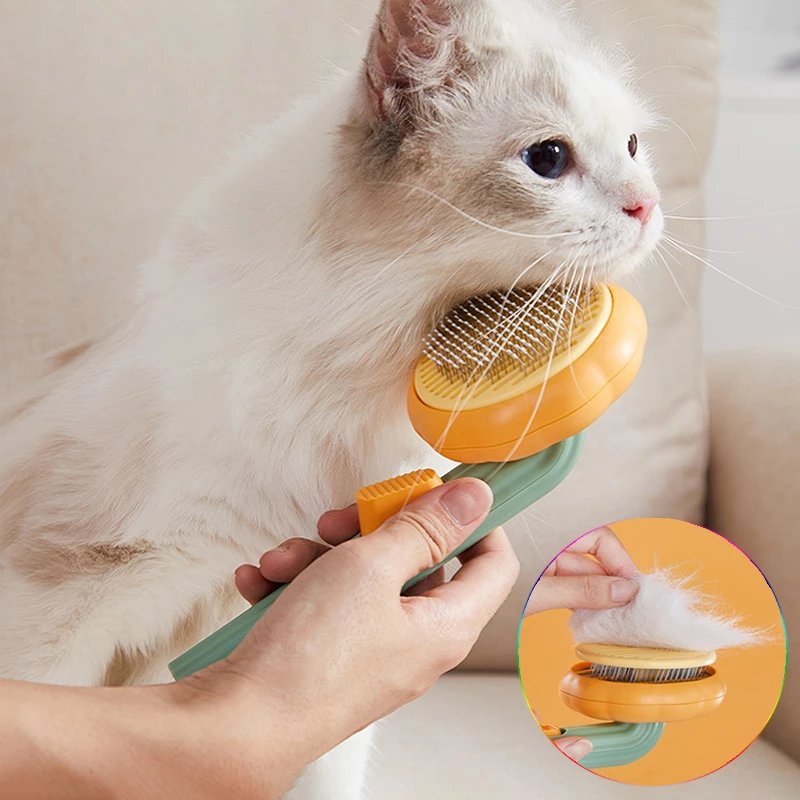 Effortlessly Groom Your Pet - Self - Cleaning Pet Hair Comb - Salamander Prime