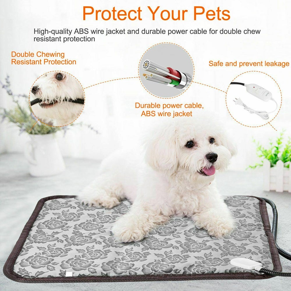 Thermal Heating Waterproof Bed Pad for Pets with Adjustable - Salamander Prime