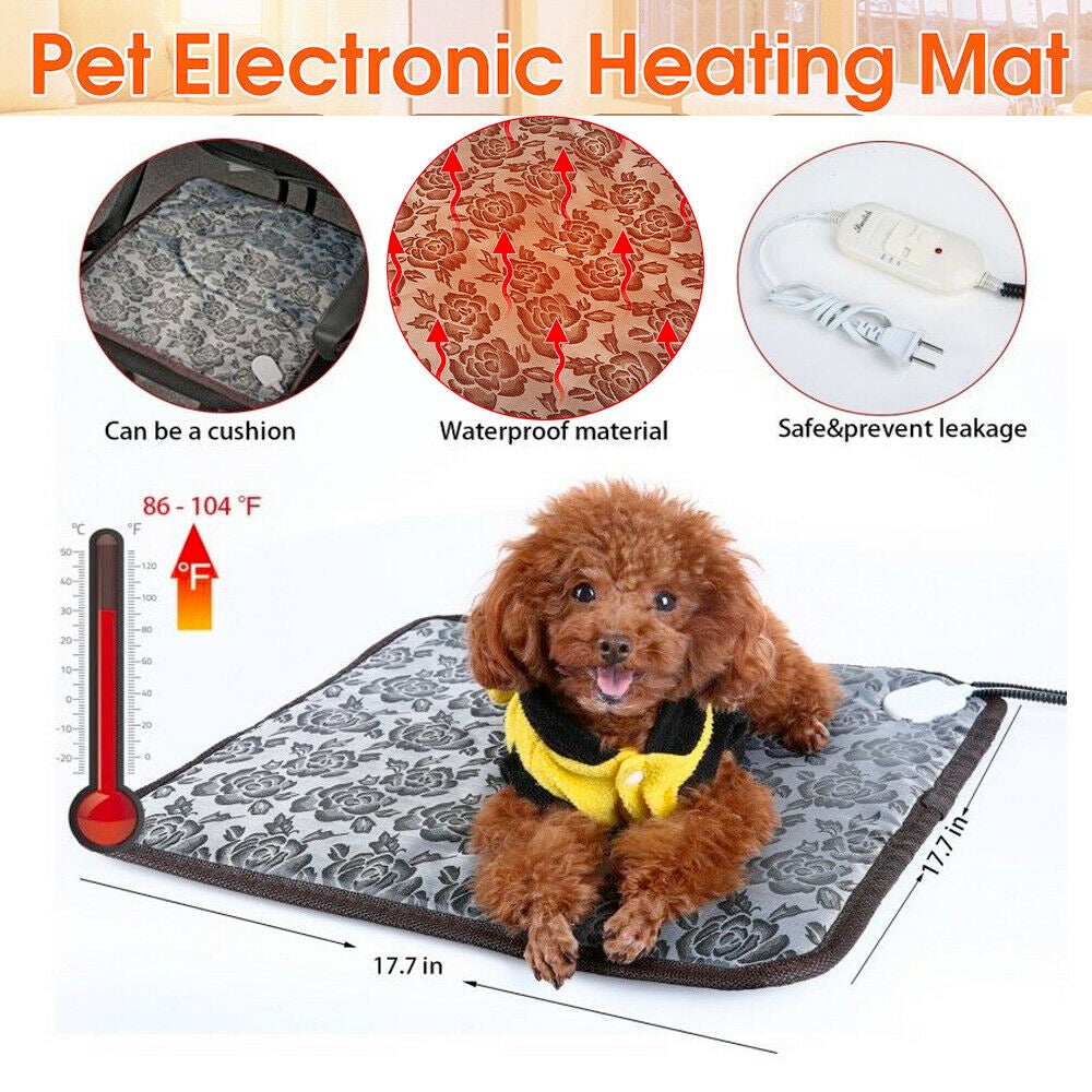 Thermal Heating Waterproof Bed Pad for Pets with Adjustable - Salamander Prime